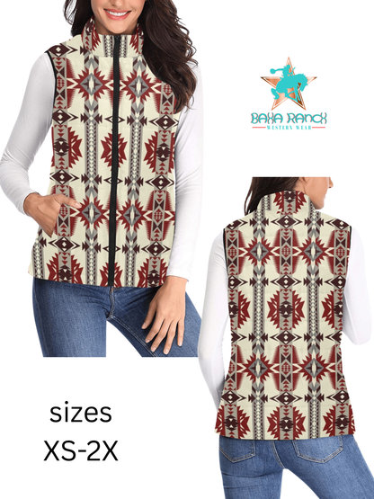 Baha Ranch Bold Aztec Puffy Vest