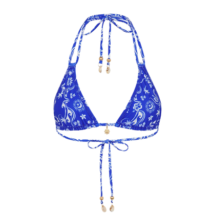 Kulani Kinis Simple Strap Halter Bikini Top - Surfside