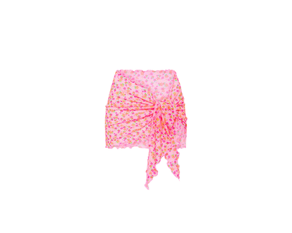 Kulani Kinis Mini Mesh Sarong - Frangipani Fever - FINAL SALE