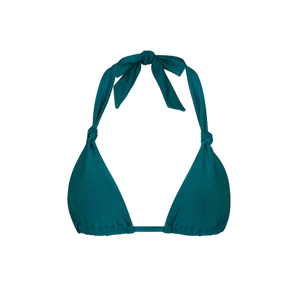Kulani Kinis Soft Knot Halter Bikini Top - Laguna Haze