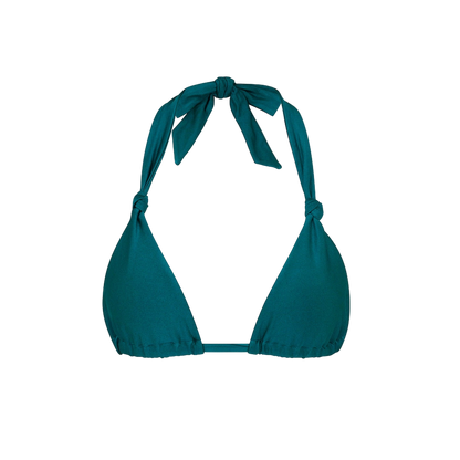 Kulani Kinis Soft Knot Halter Bikini Top - Laguna Haze