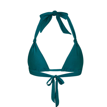 Kulani Kinis Soft Knot Halter Bikini Top - Laguna Haze