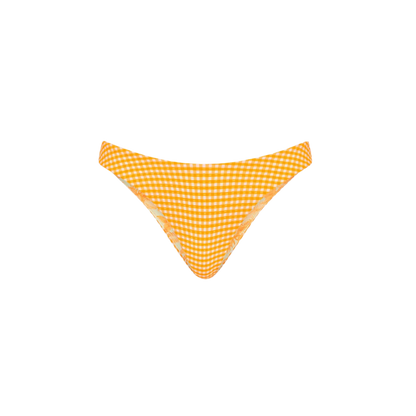 Kulani Kinis Minimal Full Coverage Bikini Bottom - Orange Cream - FINAL SALE