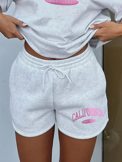 2026 New Loose-Fit S Shorts with Moon Pattern Simple and Stylish Print Design Elegant Casual and Versatile Loose Pants