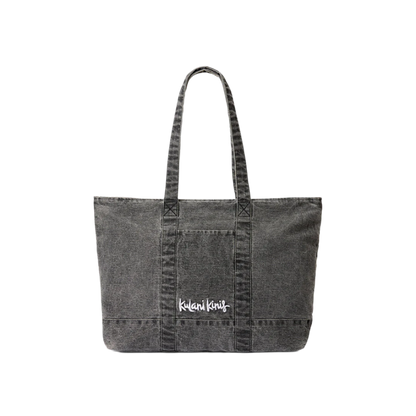 Kulani Kinis Weekender Beach Tote Bag - Black Denim