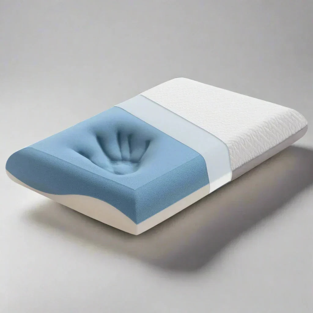 Dual-Sided Memory Foam Ergonomic Pillow for Neck Support
