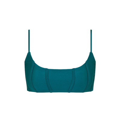 Kulani Kinis Contour Slim Crop Bikini Top - Laguna Haze
