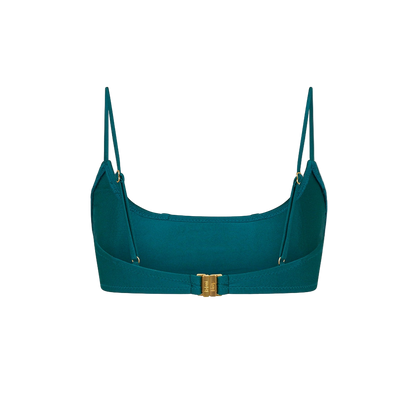 Kulani Kinis Contour Slim Crop Bikini Top - Laguna Haze
