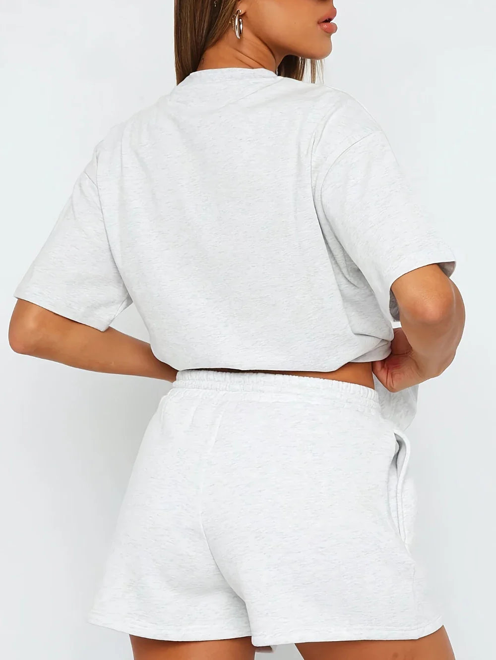 2026 New Loose-Fit S Shorts with Moon Pattern Simple and Stylish Print Design Elegant Casual and Versatile Loose Pants