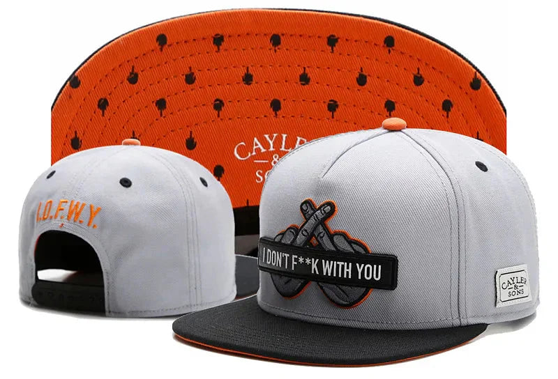 Classic Snapback Hat – Flat Bill Adjustable Baseball Cap