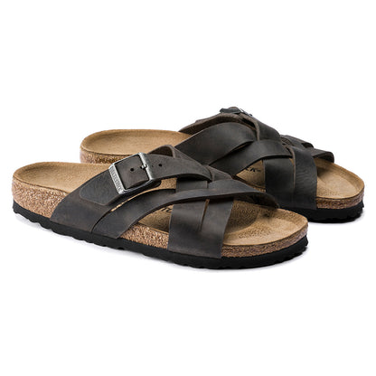 Birkenstock Men's Lugano Oiled Leather Sandals