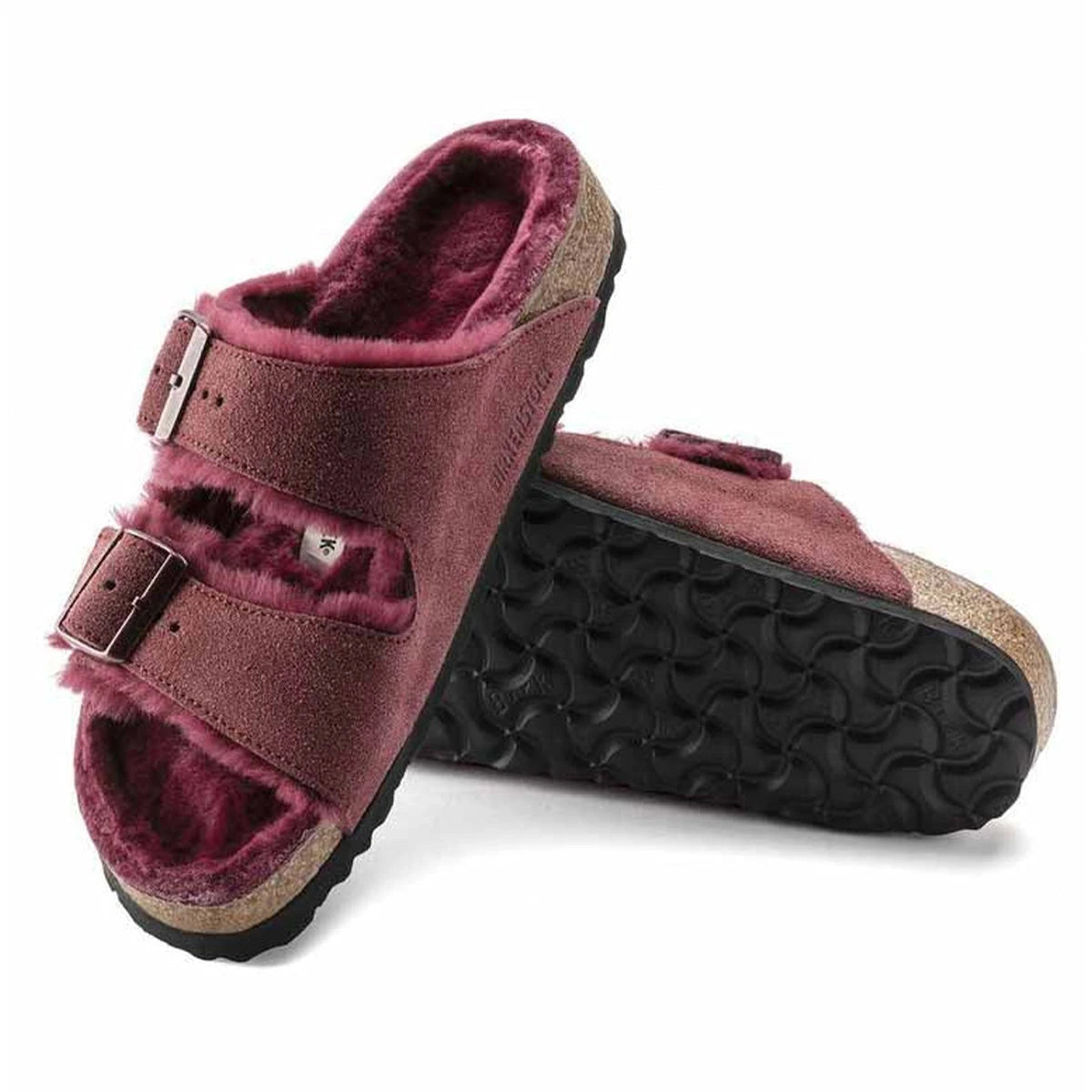 Birkenstock Women's Arizona Shearling Suede/Shearling Sandals