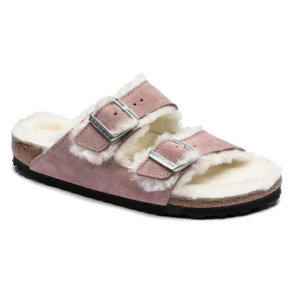 Birkenstock Women's Arizona Shearling Suede/Shearling Sandals