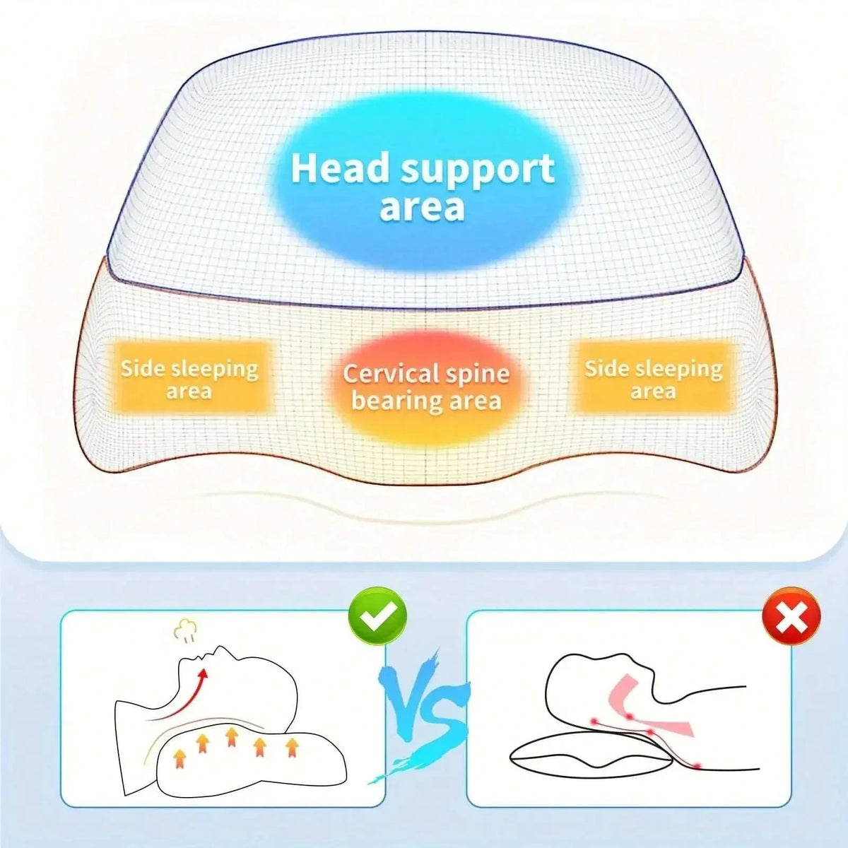 Adjustable Memory Foam Neck Pillow