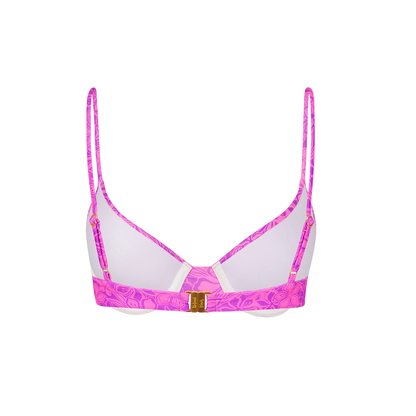 Kulani Kinis Slim Underwire Bra Bikini Top - Bubble Berry