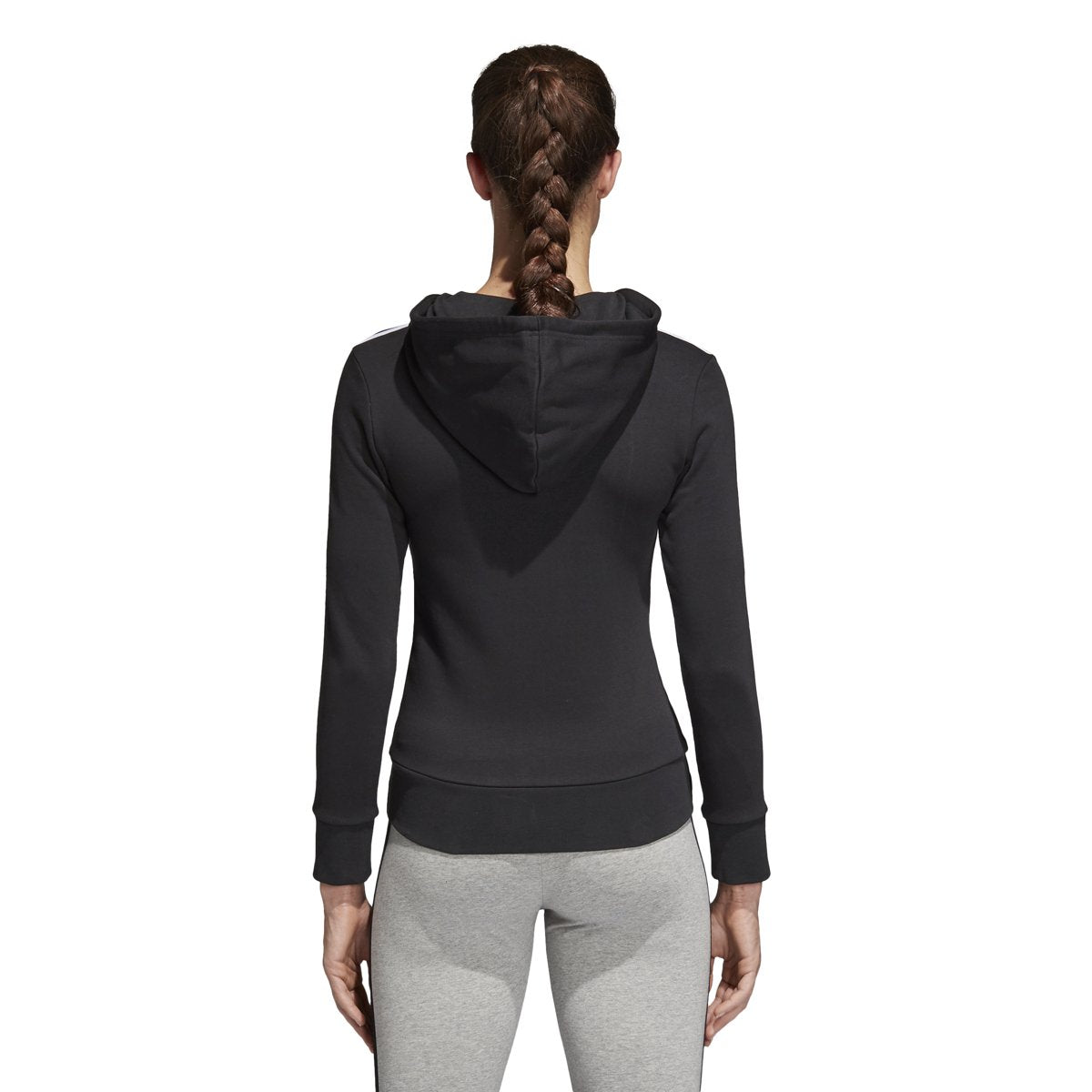 adidas Women's Essentials 3 Stripe Full Zip Hoodie