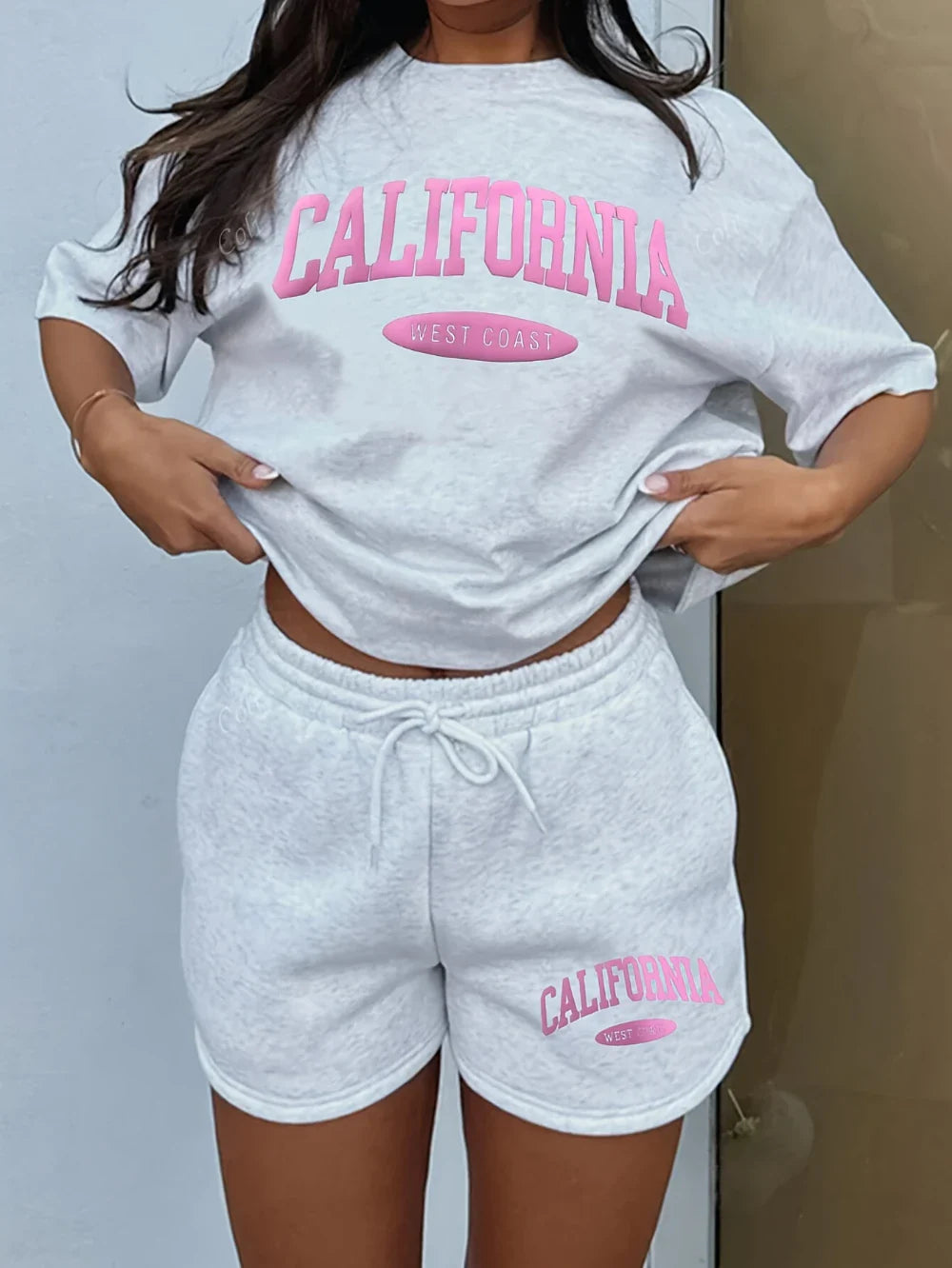 2026 New Loose-Fit S Shorts with Moon Pattern Simple and Stylish Print Design Elegant Casual and Versatile Loose Pants