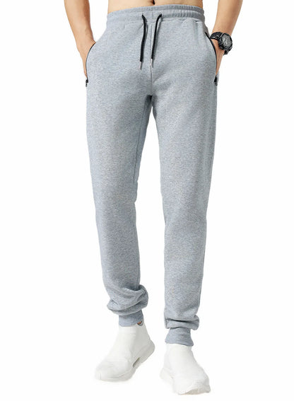 new Sweatpants Streetwear Trousers Men Pants Solid color Drawstring Zipper Pockets Cargo Pants Men Overalls Running pants