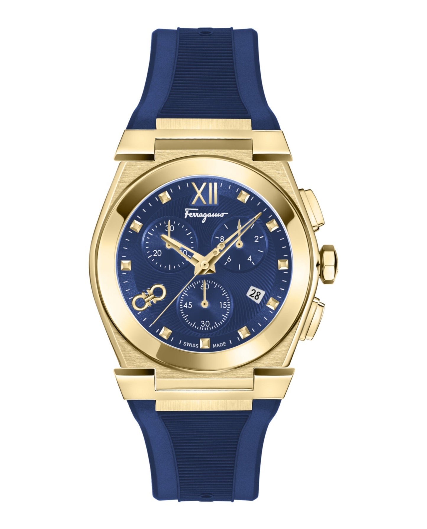 Ferragamo Vega Chrono Silicone Watch