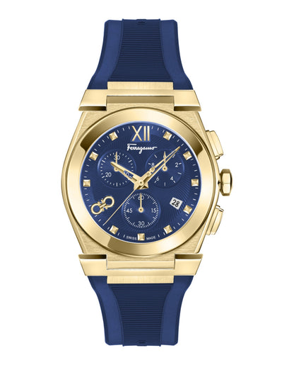 Ferragamo Vega Chrono Silicone Watch