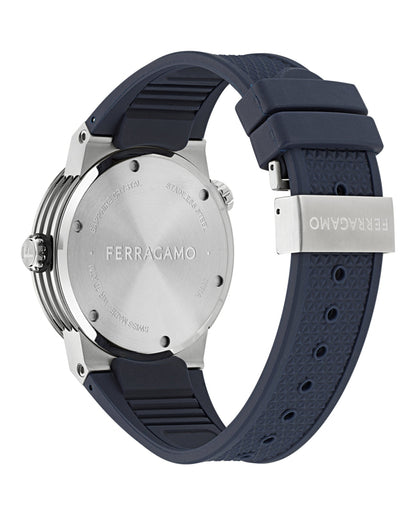Ferragamo F-80 GMT Worldtime Silicone Watch