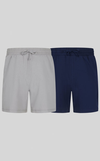90 Degree by Reflex Boys 2 PK Heathered Short and Lux Short