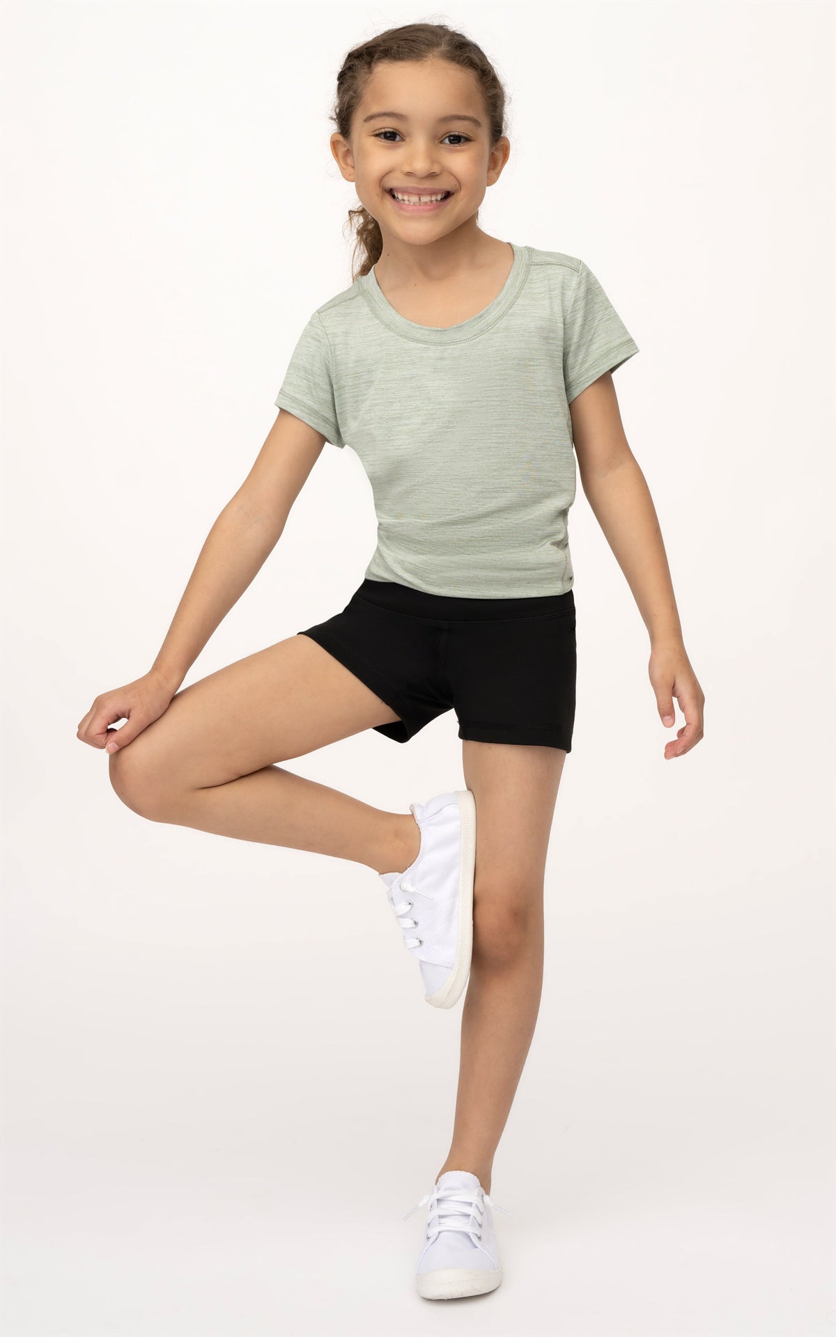 90 Degree by Reflex Girls 2 PK 3" Biker Shorts