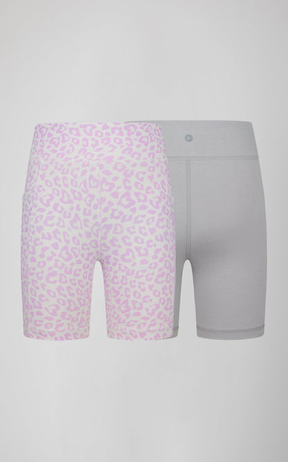 90 Degree by Reflex Girls 2 PK Interlock Side Pocket + Basic Bike Short
