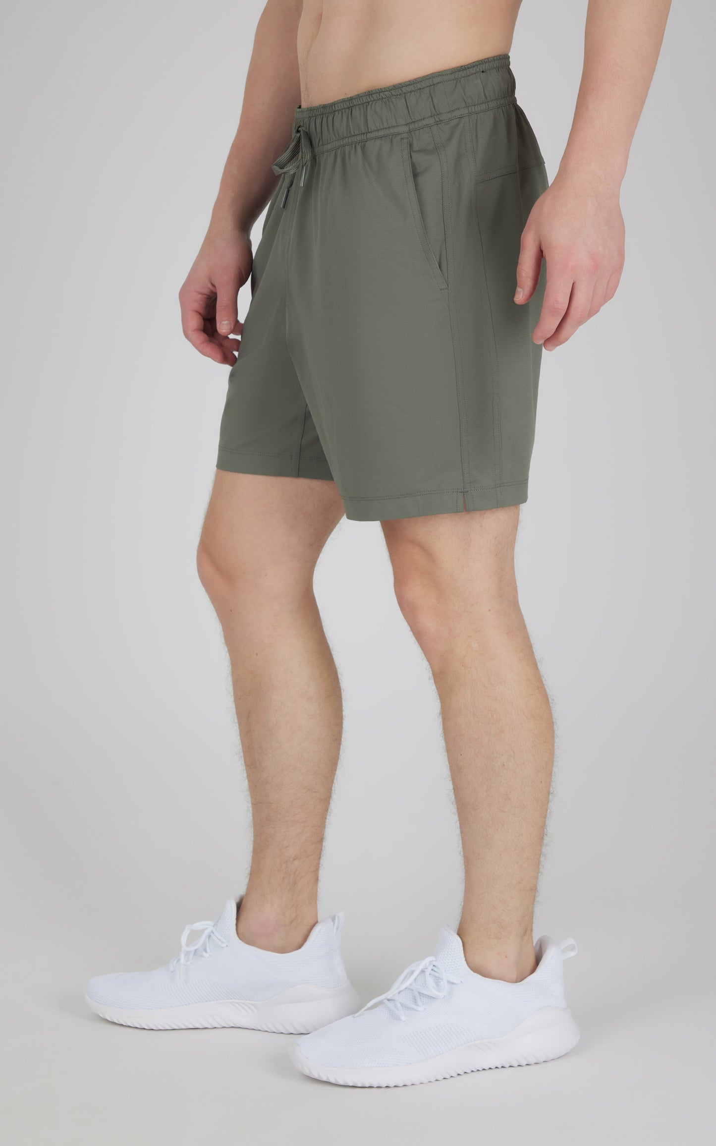 90 Degree by Reflex Men's Knit Stretch Pique Power 7" Shorts