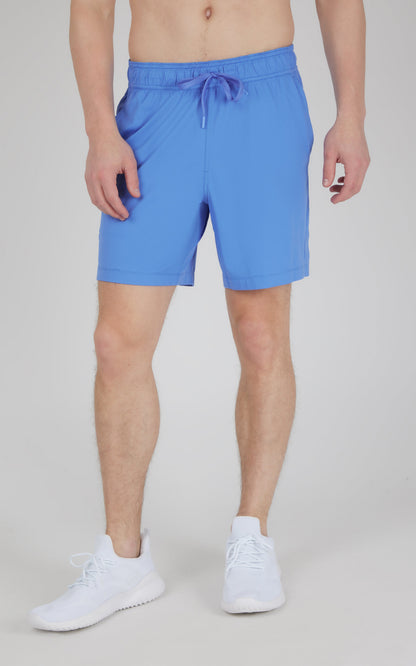 90 Degree by Reflex Men's Knit Stretch Pique Power 7" Shorts