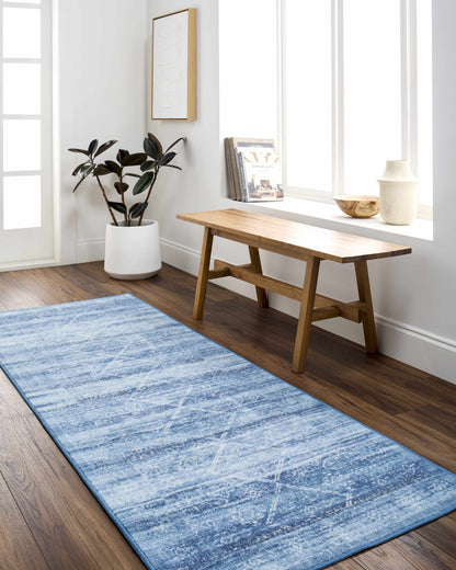 Blake Arctic Sky Washable Area Rug