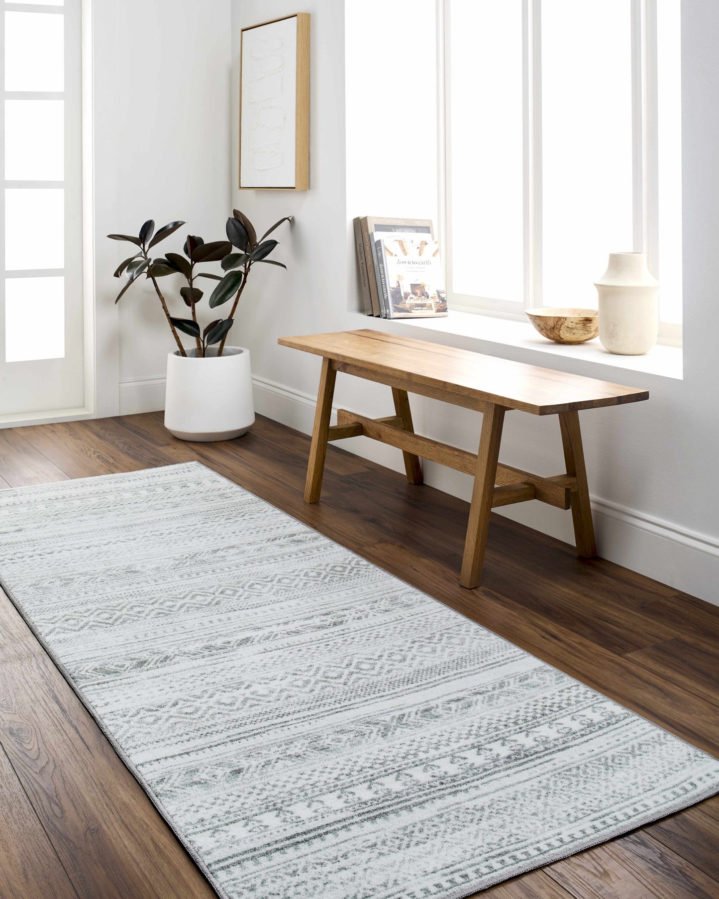 Gizeh Silverton Washable Area Rug - Clearance