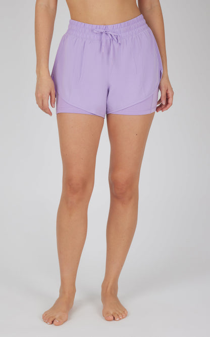 90 Degree by Reflex Lightstreme 2-in-1 Running Shorts with Drawstring