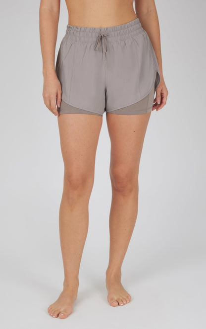 90 Degree by Reflex Lightstreme 2-in-1 Running Shorts with Drawstring