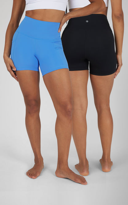 90 Degree by Reflex 2 PK Wonderlink 5" Side Pocket Short and Basic Short