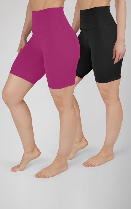 90 Degree by Reflex 2 PK Lux Super Hi Rise 7" Classic Biker Short