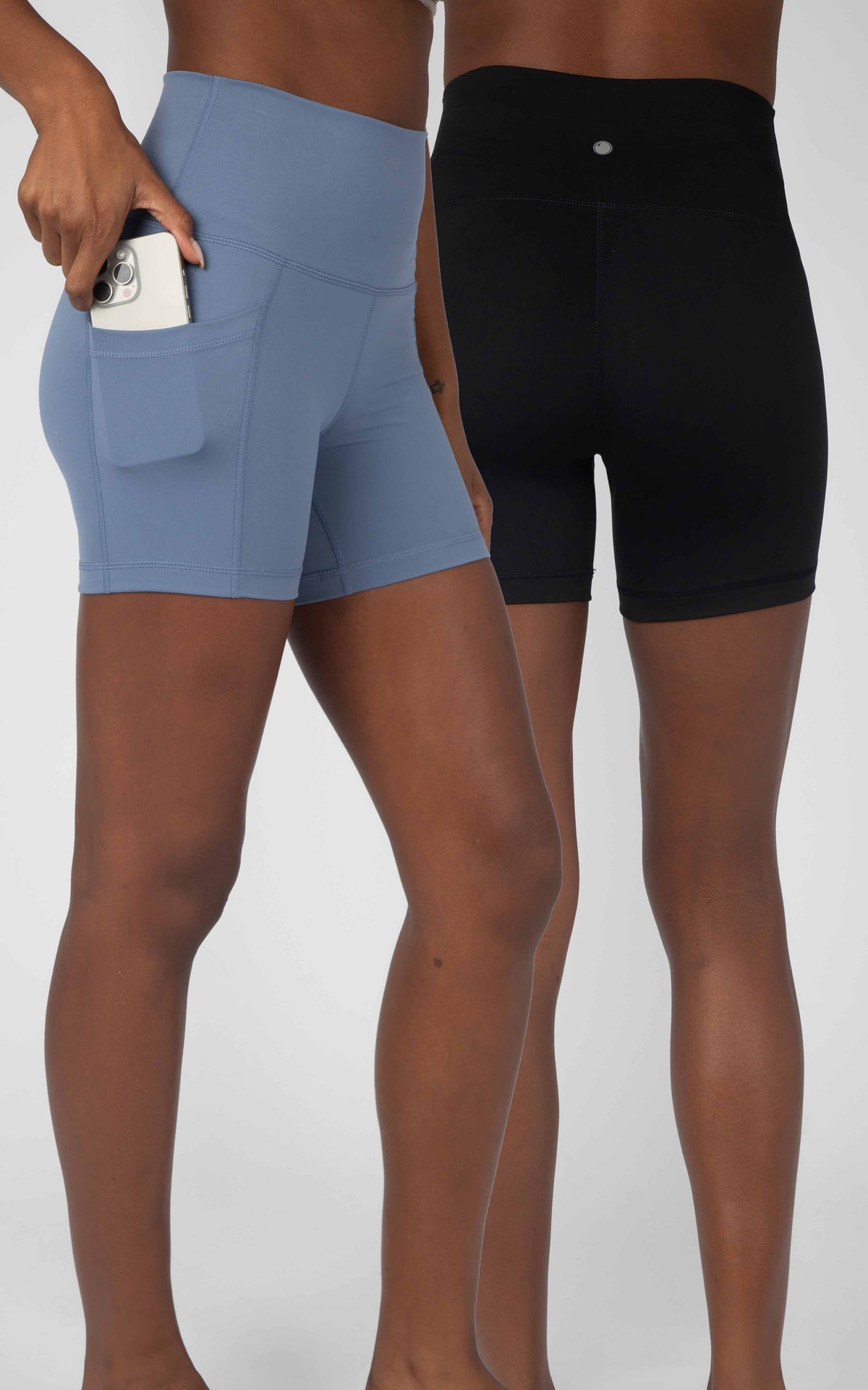 90 Degree by Reflex 2 PK Lux 5" One Classic and One Pocketed Shorts
