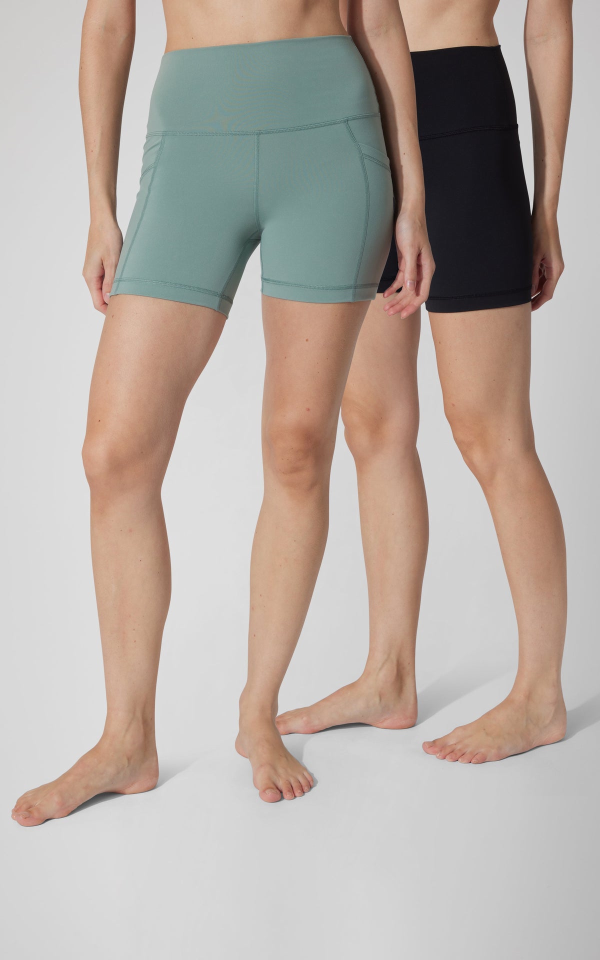 90 Degree by Reflex 2 PK Lux 5" One Classic and One Pocketed Shorts
