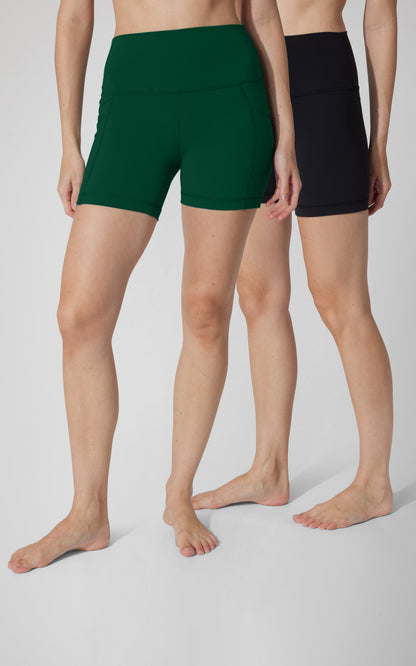 90 Degree by Reflex 2 PK Lux 5" One Classic and One Pocketed Shorts