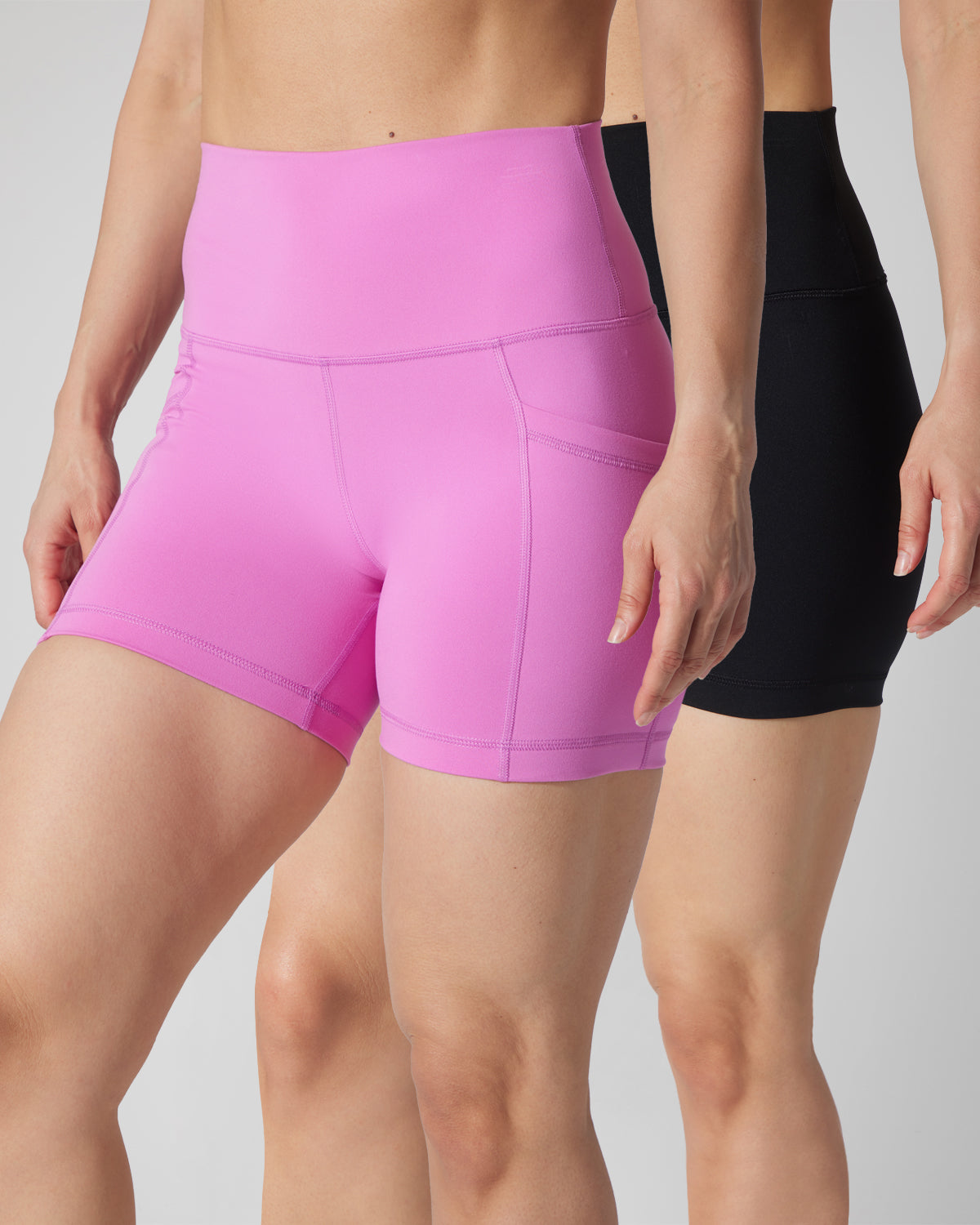 90 Degree by Reflex 2 PK Lux 5" One Classic and One Pocketed Shorts