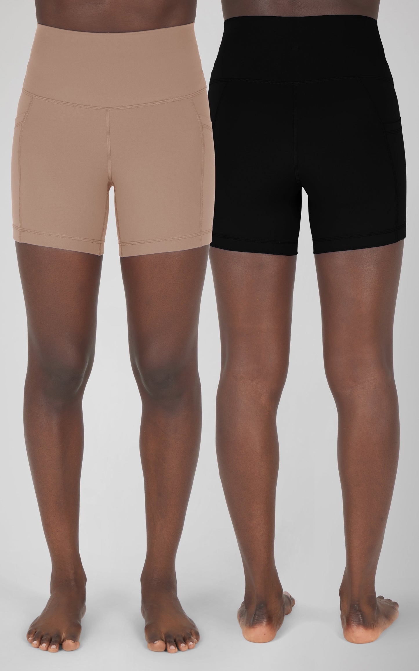 90 Degree by Reflex 2 PK Lux 5" One Classic and One Pocketed Shorts