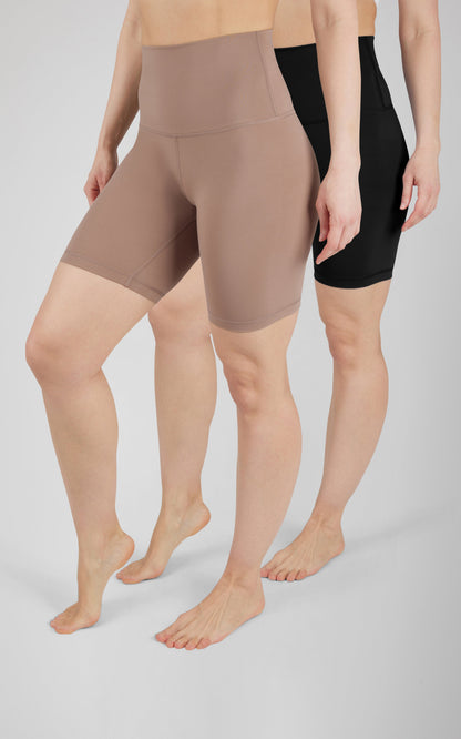 90 Degree by Reflex 2 PK Lux 7" Super High Waist Bike Short