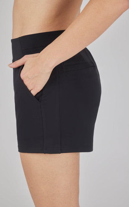 90 Degree by Reflex Lux Clean Front Multi Pocket 4" Short