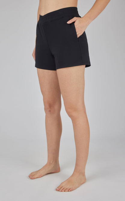 90 Degree by Reflex Lux Crossover Waistband 4" Side Pocket Short