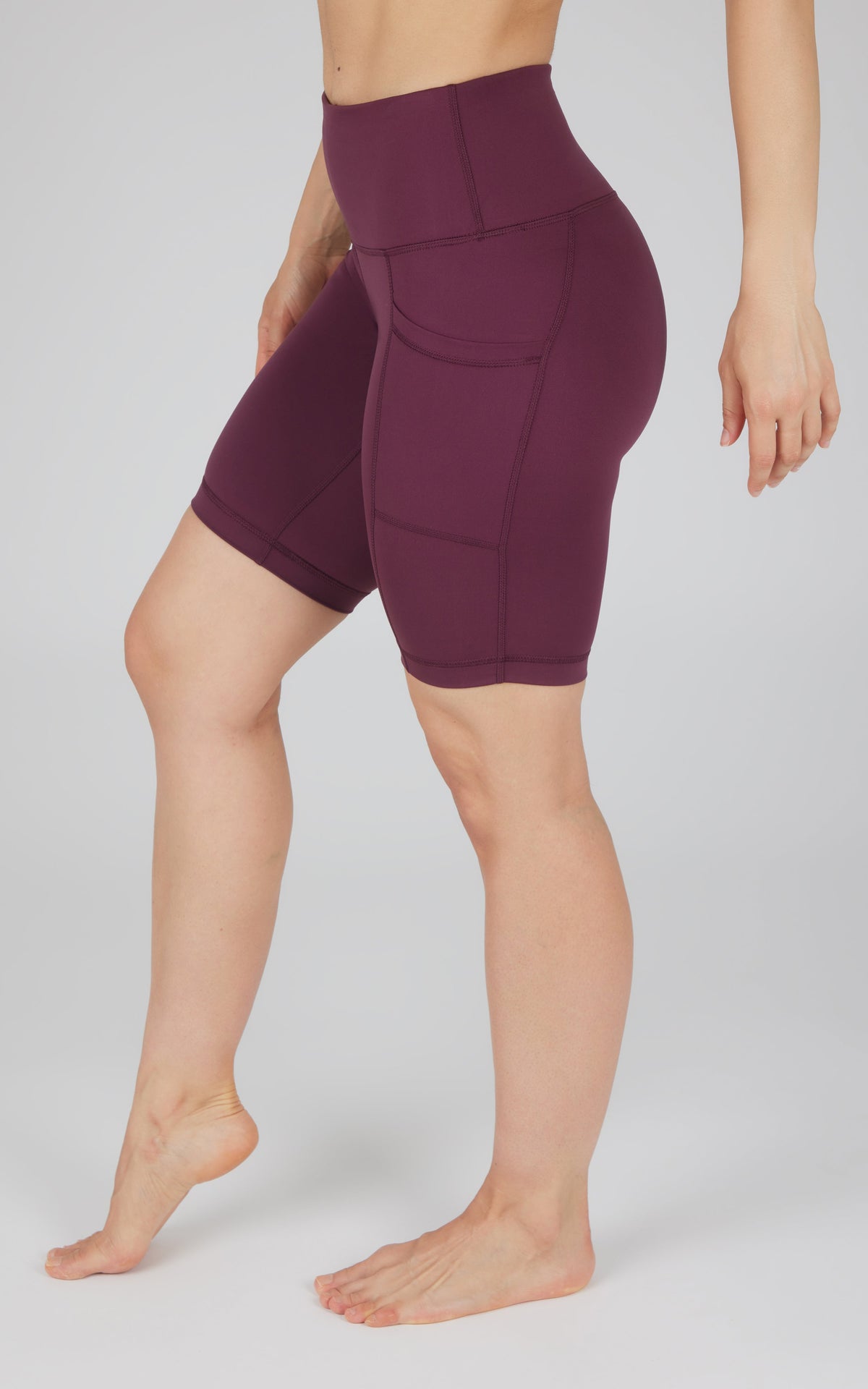 90 Degree by Reflex Tribeca High Waist 9" Short with Side Pockets