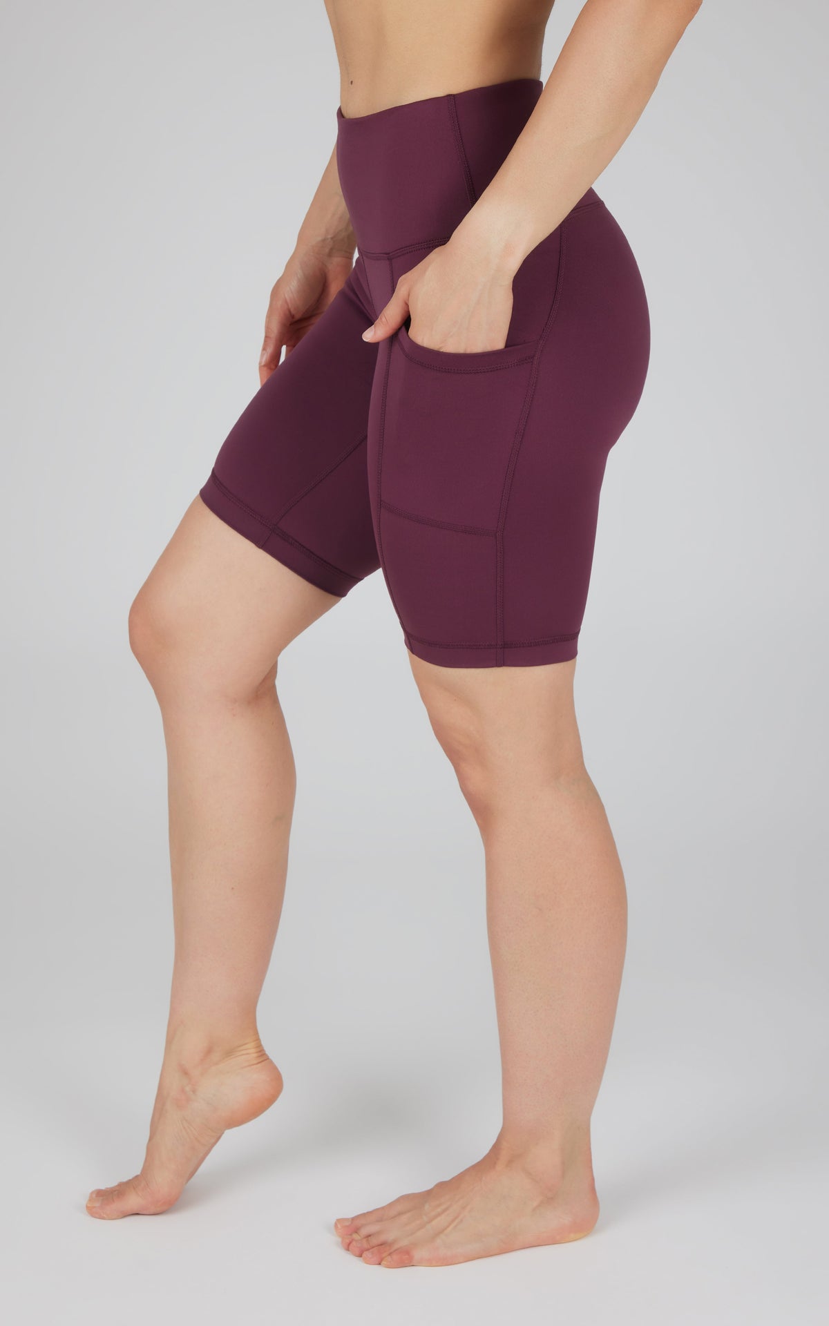 90 Degree by Reflex Tribeca High Waist 9" Short with Side Pockets