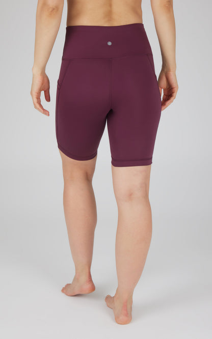 90 Degree by Reflex Tribeca High Waist 9" Short with Side Pockets