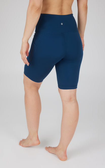 90 Degree by Reflex Tribeca High Waist 9" Short with Side Pockets