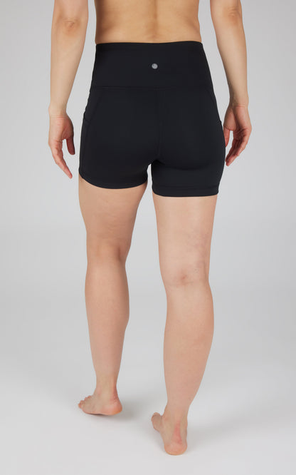 90 Degree by Reflex Lux Polygiene Tribeca High Waist 3 1/2" Short with Side Pockets