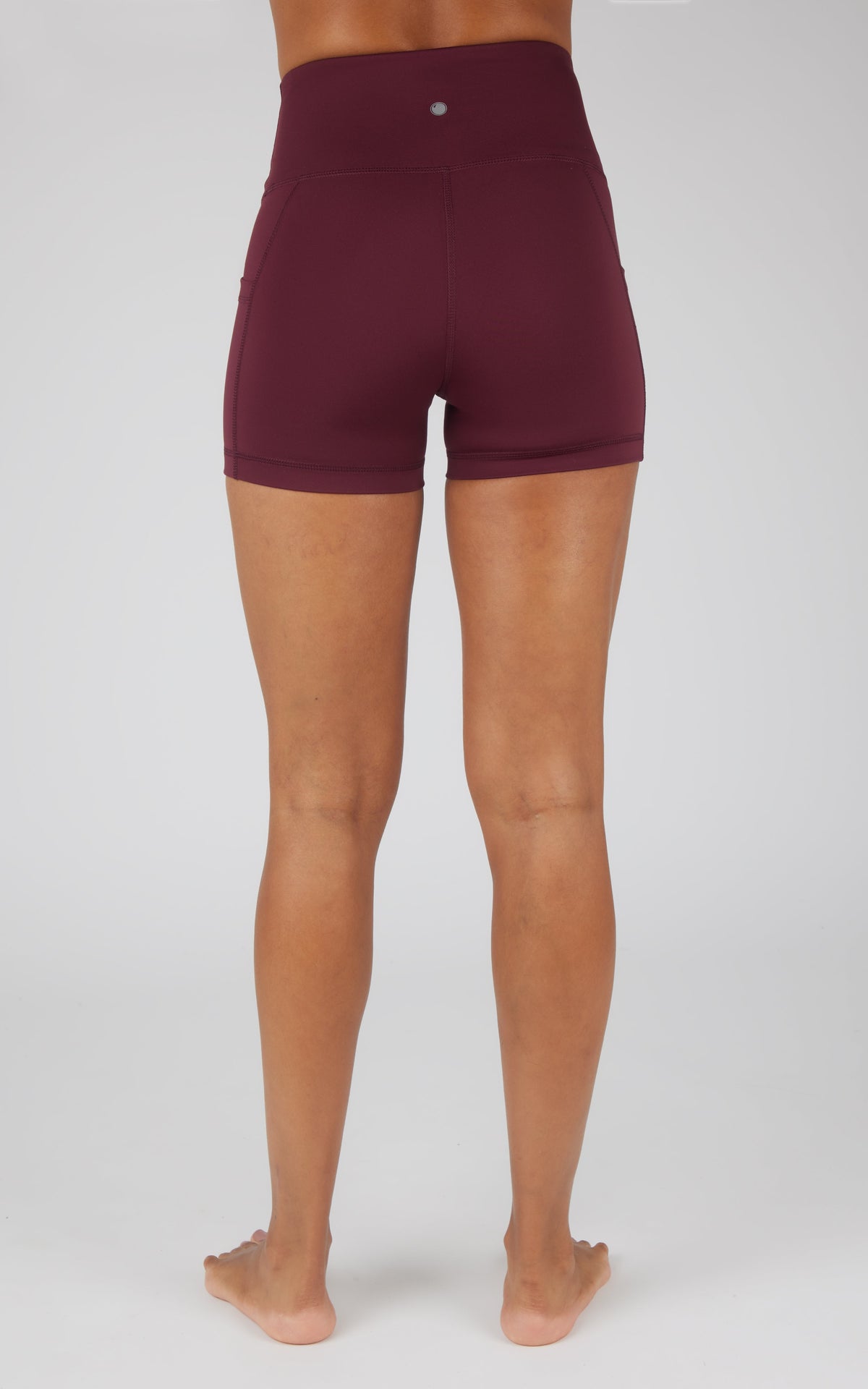90 Degree by Reflex Lux Polygiene Tribeca High Waist 3 1/2" Short with Side Pockets